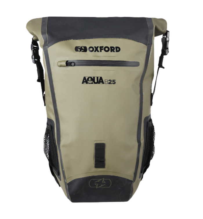 Oxford Aqua B-25 Waterproof Backpack - Khaki/Black
