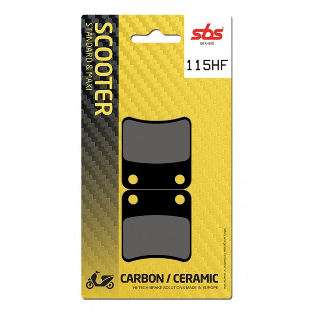 SBS Brake Pad 115HF (FA257 Fr/rr Ceramic)
