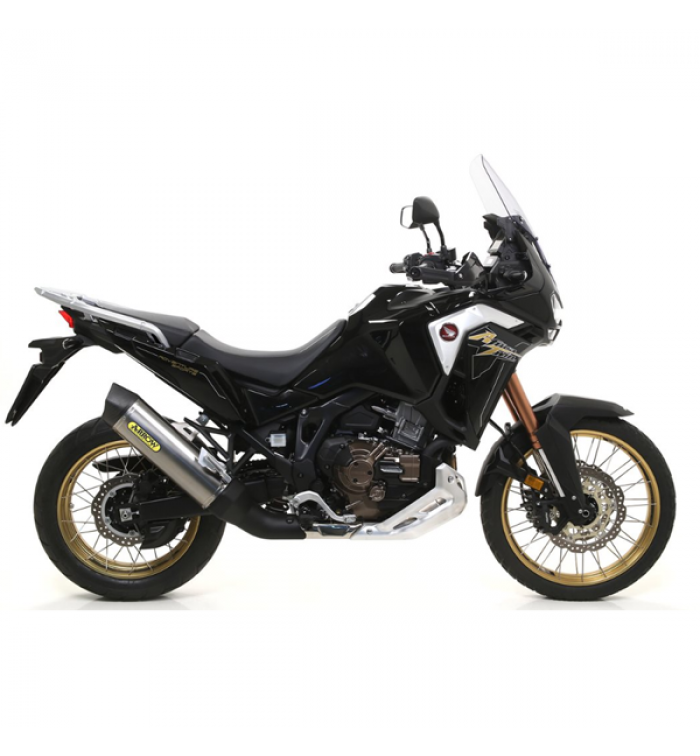 Arrow Honda Africa Twin CRF 1100 & Adventure Sport 2020/2025 - Maxi Race-Tech Titanium silencer with Carby End Cap
